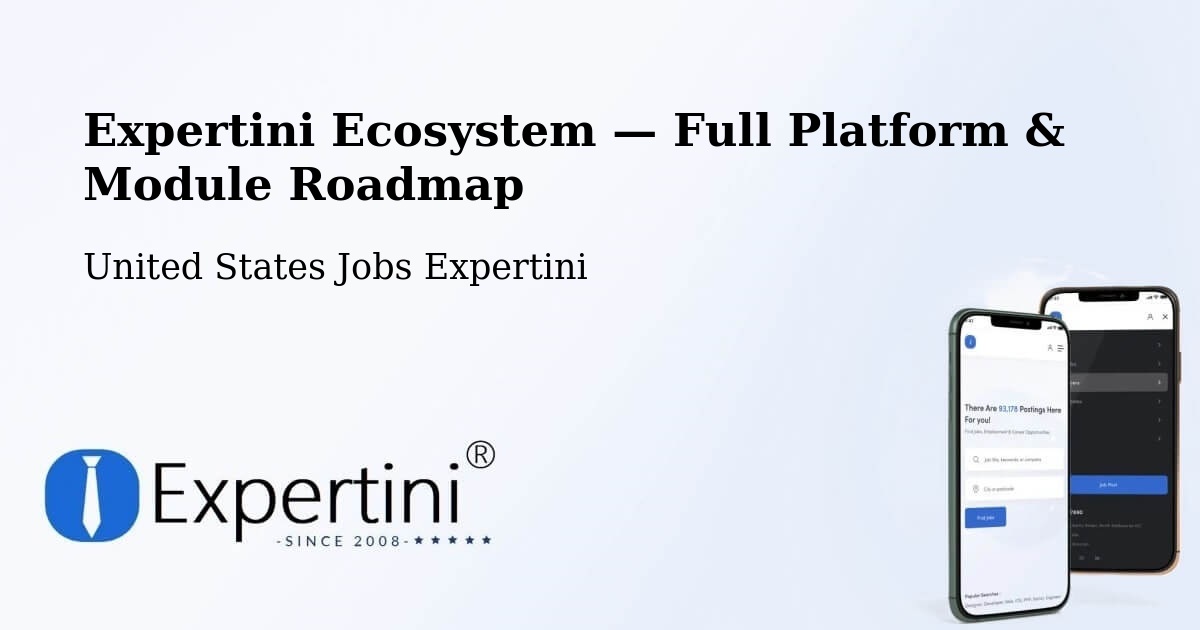 Expertini Ecosystem — Full Platform & Module Roadmap – Palm Bay